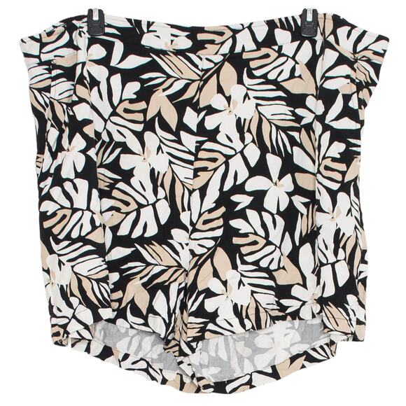 Old Navy Shorts Playa High Rise Pull On Y2K Coastal Grandma Retro Boho Beach 4X - Picture 1 of 5